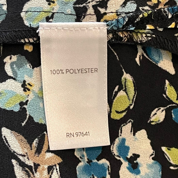 J. Jill Floral Sheer Layered Long Sleeve Button Down Shirt Women's SZ Small - Picture 9 of 10